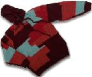 Multi-Pattern Hooded Sweater